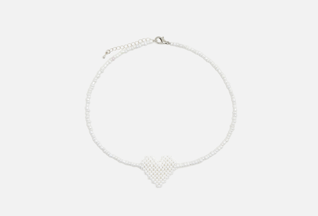 Изображение товара Чокер Detali na Sheyu BIG LOVE с белым сердцем