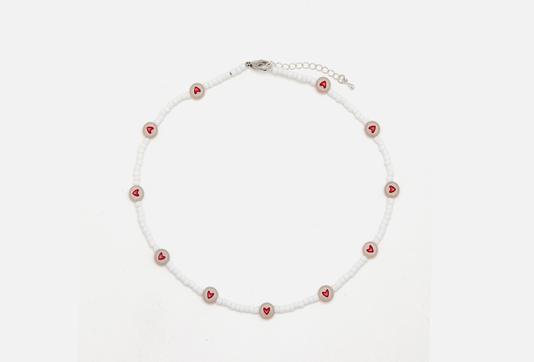 

Чокер DETALI NA SHEYU, LOVE в белом цвете 1 шт