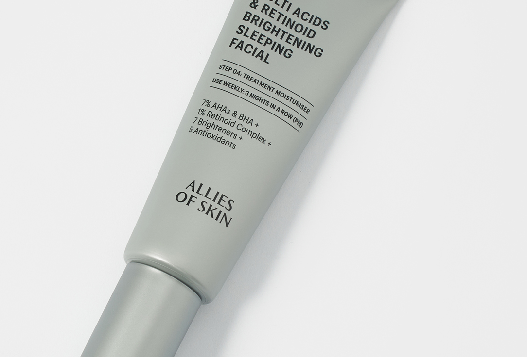 Ночной пилинг для лица Allies of Skin Multi Acids & Retinoid Brightening Sleeping Facial 