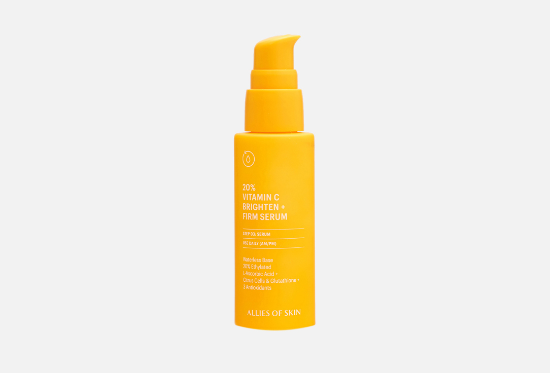 Изображение товара Укрепляющая сыворотка для лица Allies of Skin 20% Vitamin C Brighten + Firm Serum