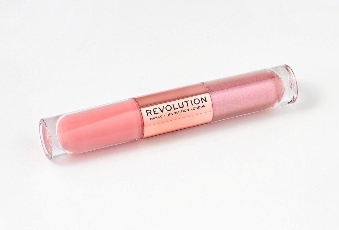 ТЕНИ ДЛЯ ГЛАЗ ЖИДКИЕ  MakeUp Revolution Double Up Liquid Blissful Pink