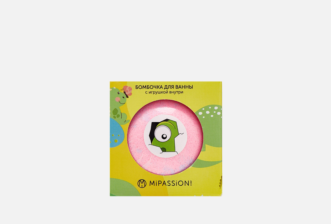 Изображение товара Бомбочка для ванны с игрушкой MiPASSION White peach