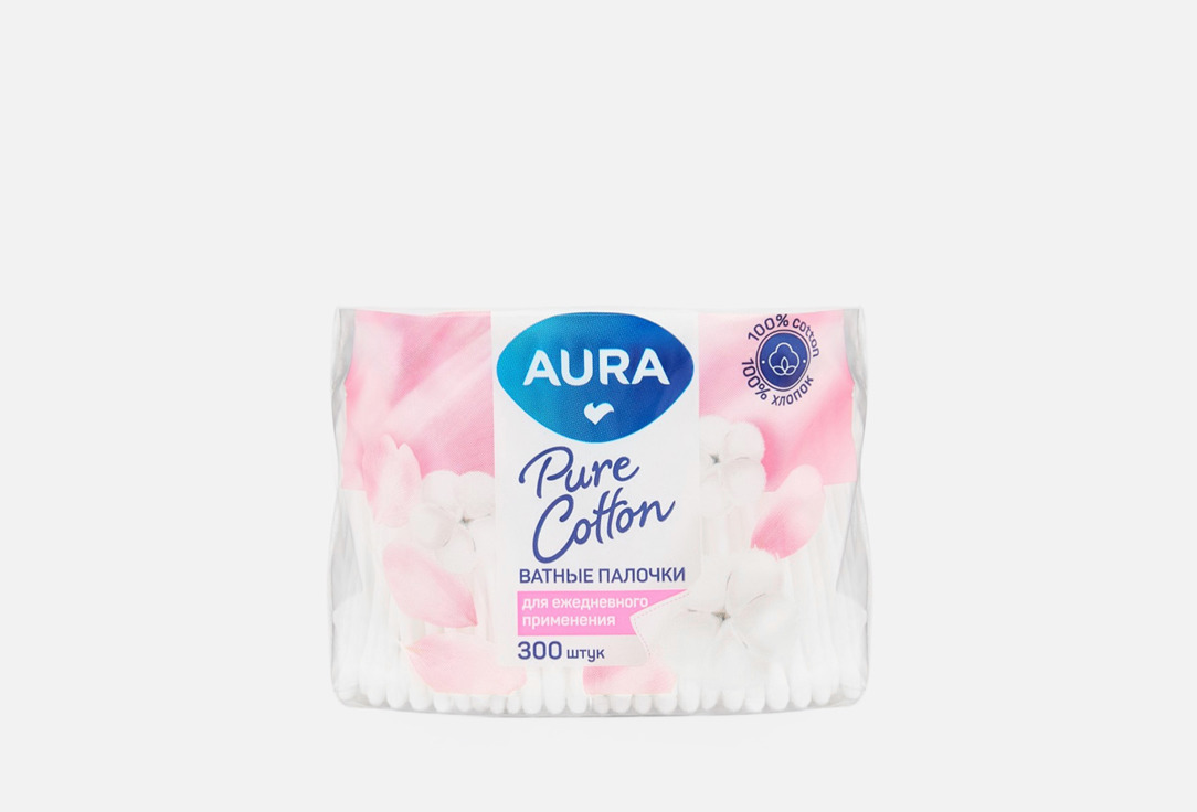 Ватные палочки AURA Pure cotton 300 шт