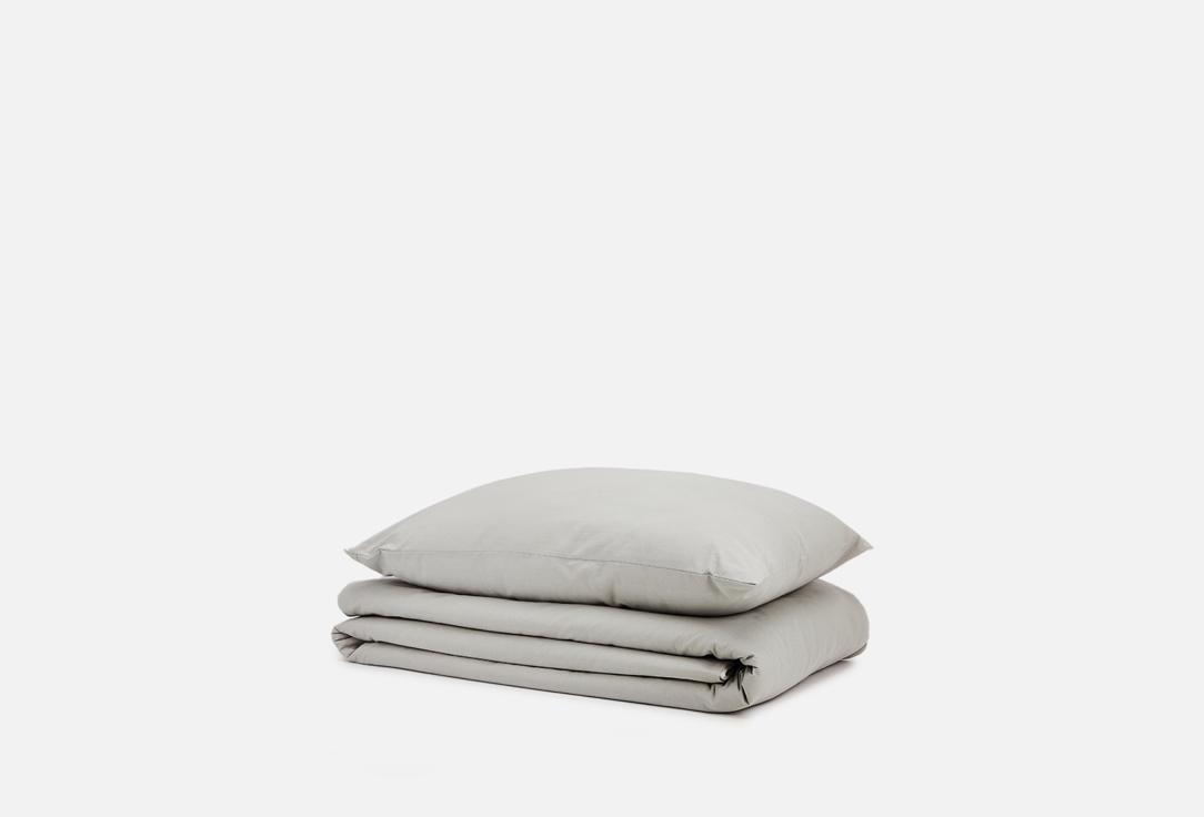 Комплект постельного белья  Urban Family Ледниковый серый полутораспальный 70x70 