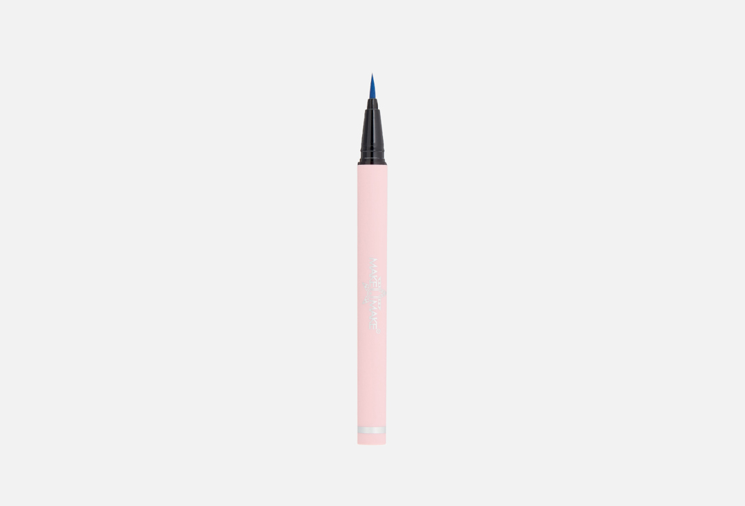 Лайнер-фломастер для глаз MAKE U MAKE Waterproof Liner-felt-tip Pen for Eyes with Felt Pencil Синий