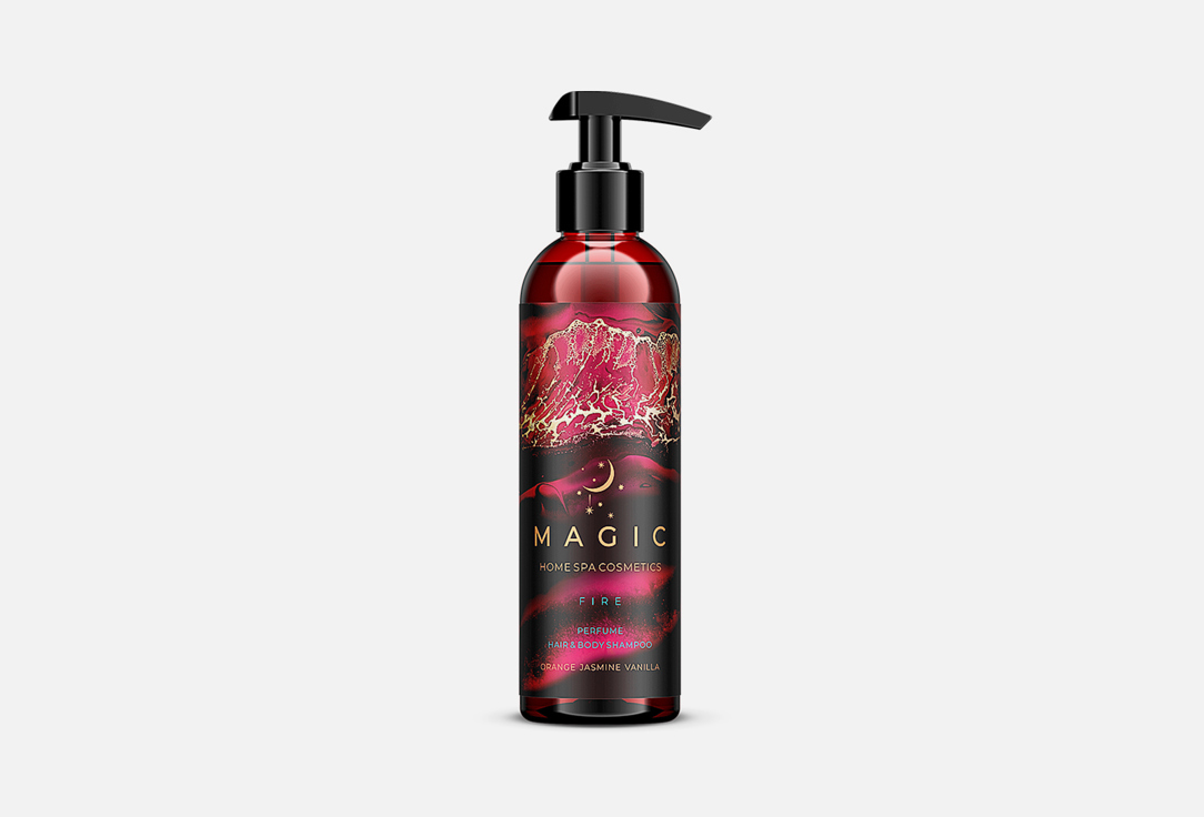 Шампунь парфюмированный для волос и тела MAGIC 5 ELEMENTS MAGIC FIRE Orange, jasmine, vanilla 250 мл