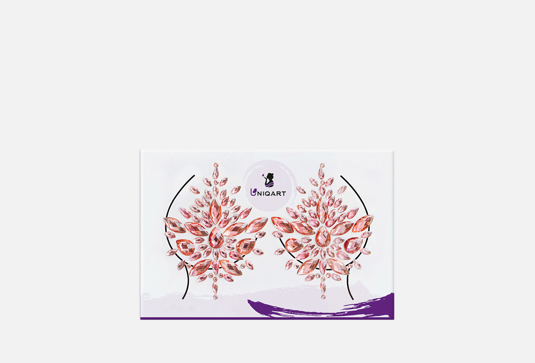 Изображение товара Кристаллы для груди UNIQART Shimmering flower
