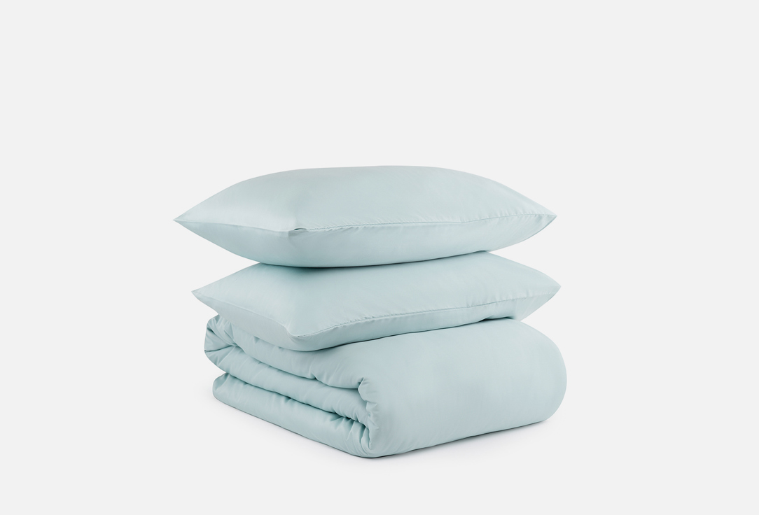 Комплект постельного белья TKANO Голубой полутораспальный комплект постельного белья для snoff русса 2 2 сп нав 70х70 см сатин