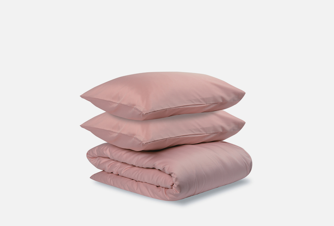 комплект постельного белья actual фламинго 1 5 сп нав 70х70 см сатин Комплект постельного белья TKANO Пыльная роза полутораспальный