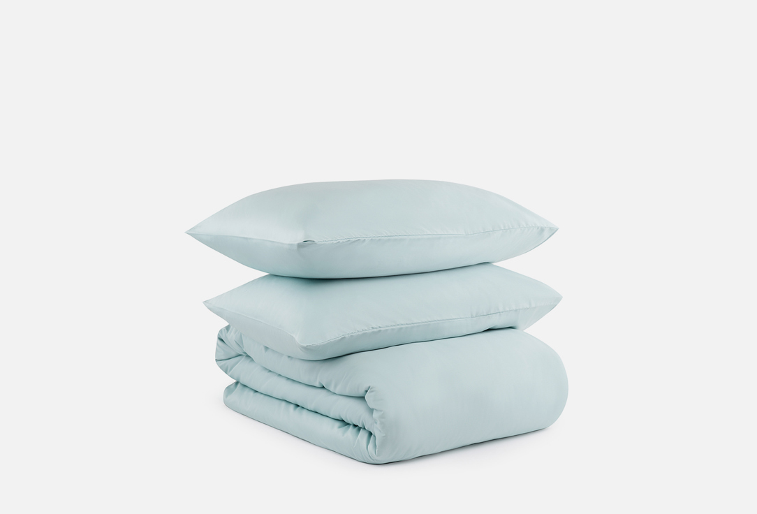 Комплект постельного белья TKANO Голубой двуспальный комплект постельного белья для snoff русса 2 2 сп нав 70х70 см сатин