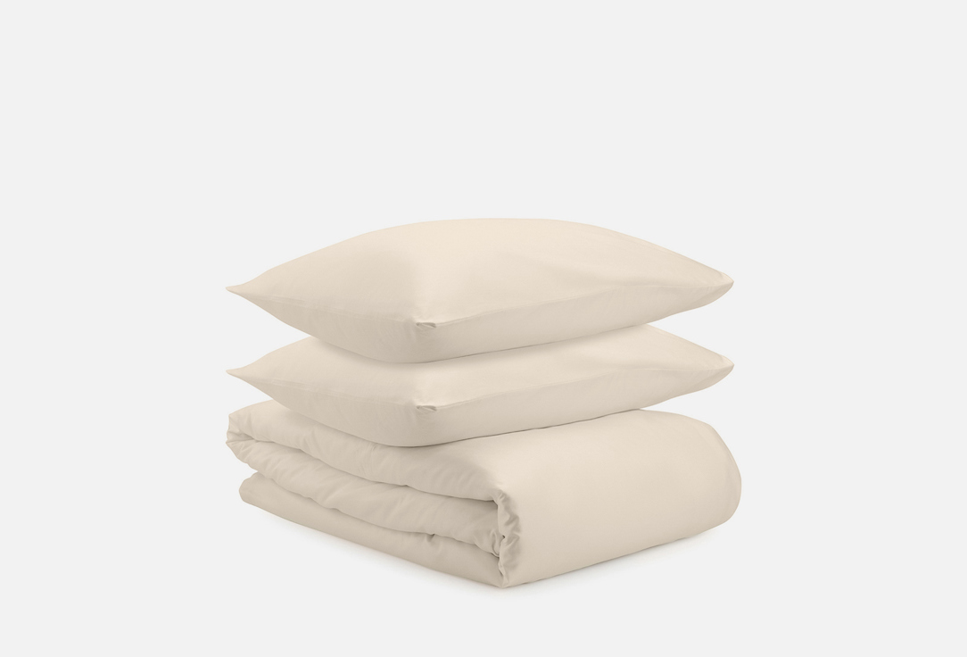 Изображение товара Комплект постельного белья Tkano Essential кремового цвета 1.5-спальный