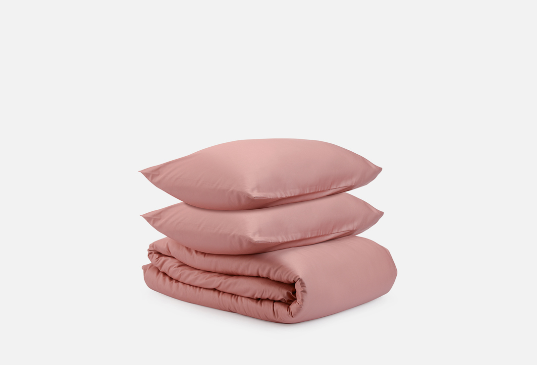 комплект постельного белья tkano спелая смородина розовый полутораспальный 1 шт Комплект постельного белья TKANO Темно-розовый двуспальный