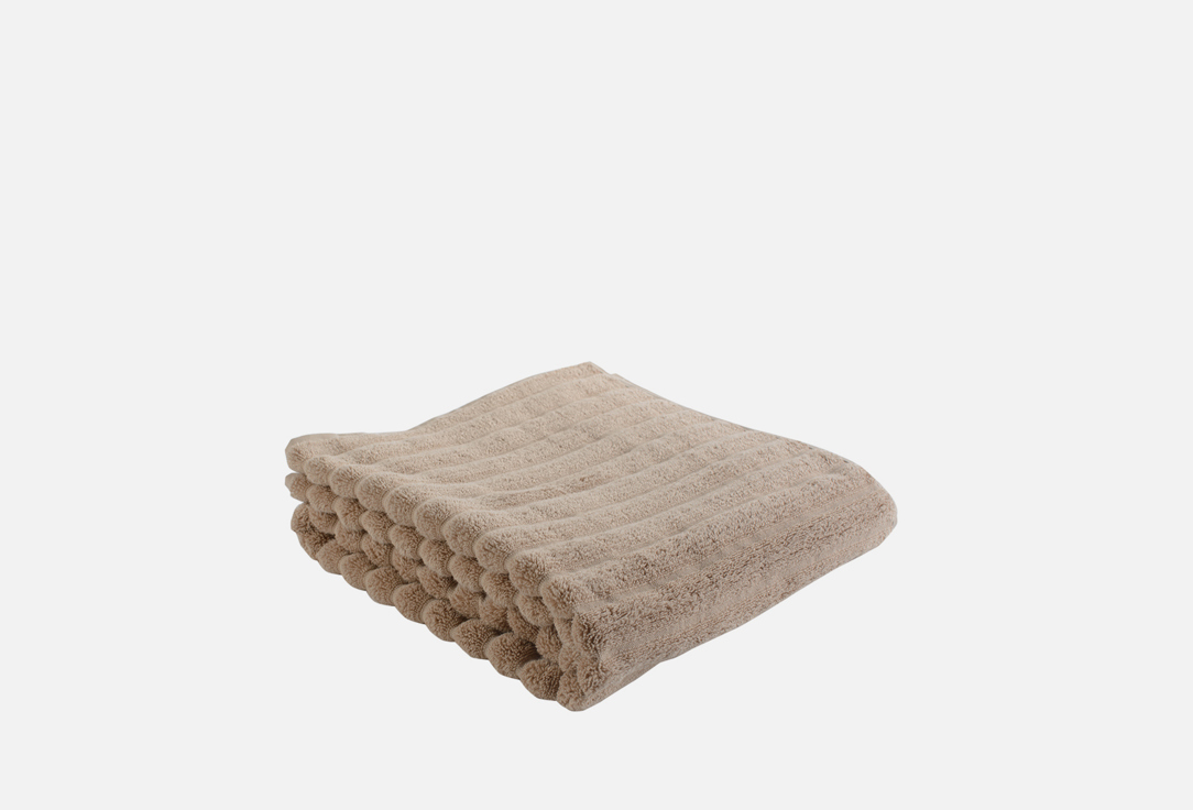 

Полотенце банное TKANO, Бежевый, Waves бежевое 70х140 1 шт