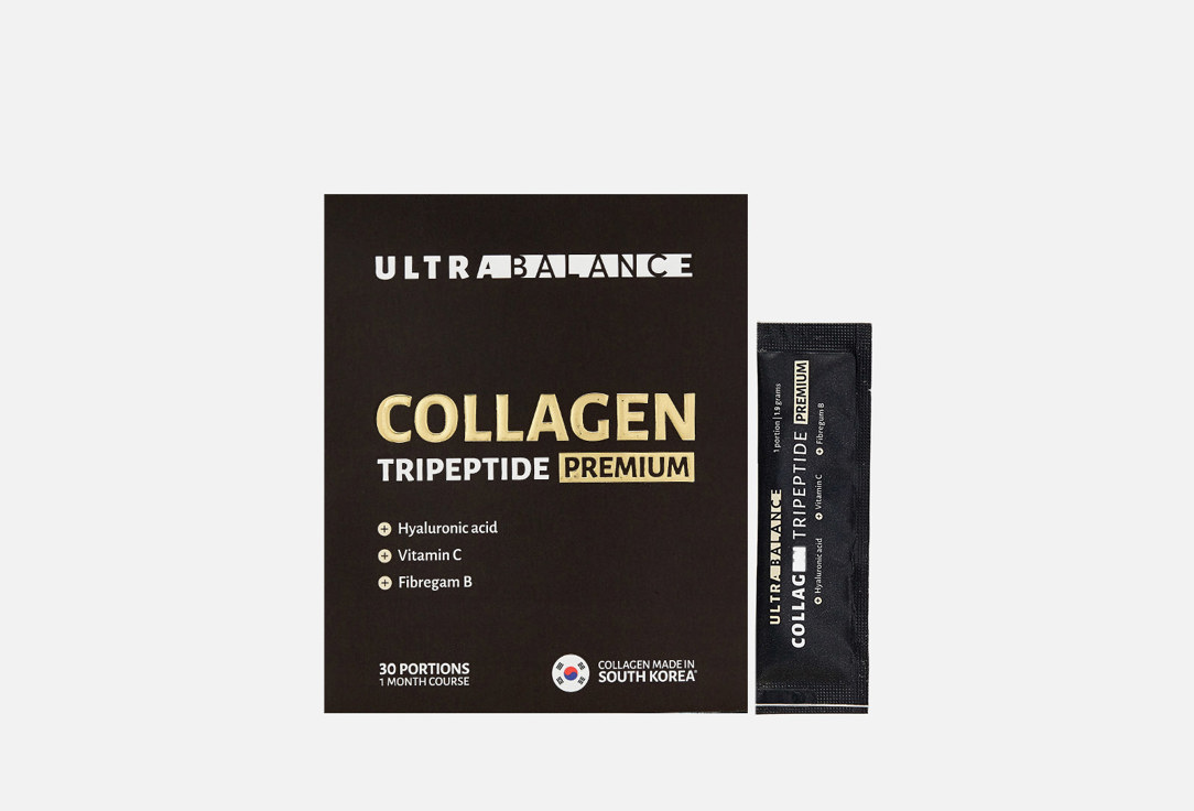 Морской коллаген ULTRABALANCE Collagen tripeptide premium порошок в саше 30 шт биологически активная добавка ultrabalance collagen tripeptide premium 14 шт