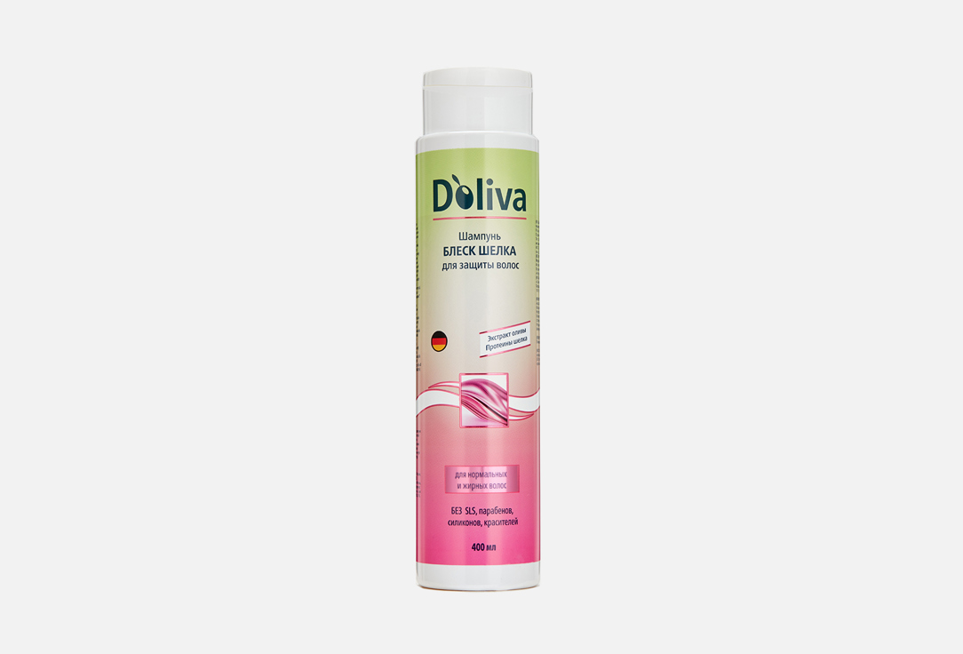Шампунь для блеска волос DOLIVA Glitter silk shampoo 400 мл шампунь для волос d’oliva шампунь блеск шелка для защиты волос