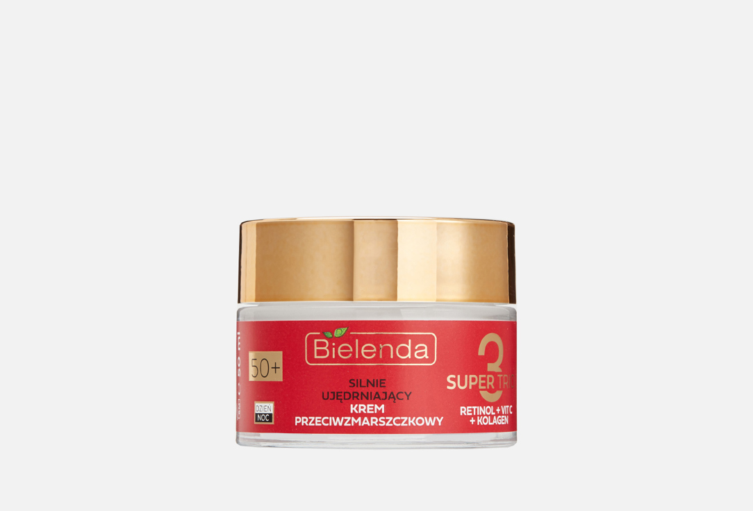 Изображение товара Сильноукрепляющий крем для лица 50+ BIELENDA RETINOL + VIT C + KOLAGEN