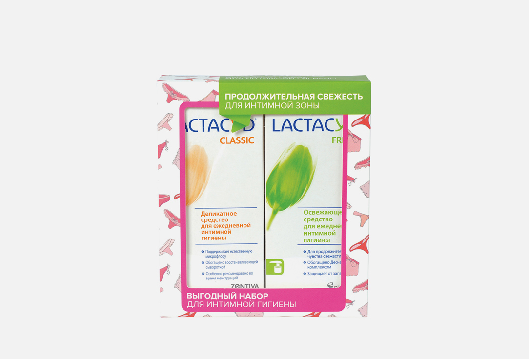 Изображение товара Набор для интимной гигиены Lactacyd Classic + Fresh 2 средства для женщин