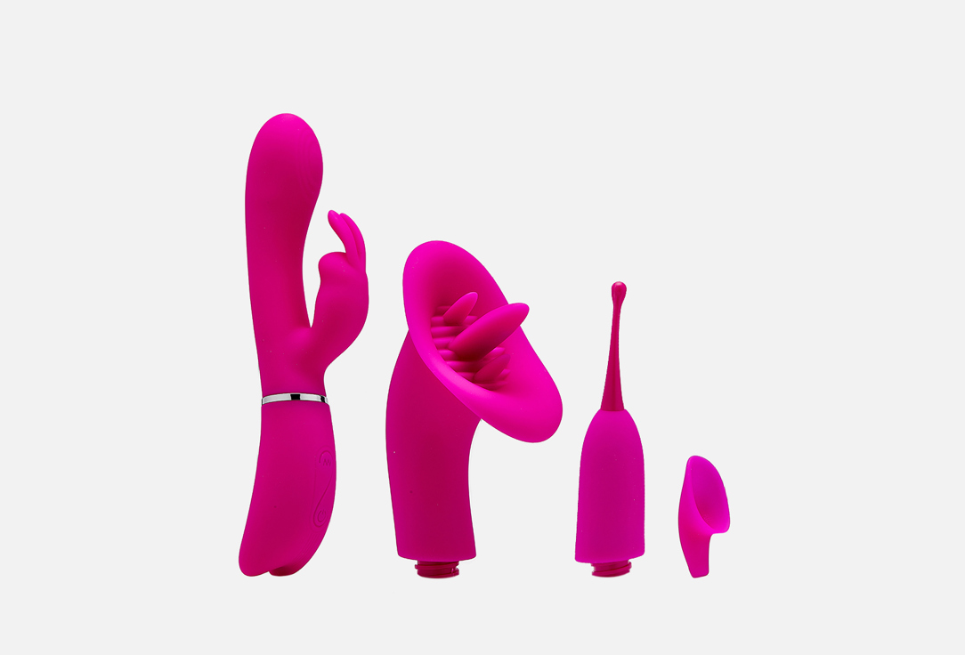 Изображение товара Вибромассажёр с четырьмя насадками Pretty Love Thrill Kit
