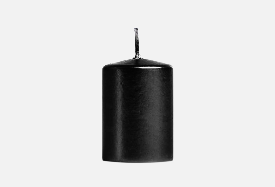 Свеча - цилиндр БОГАТСТВО АРОМАТА Black metallic 1 шт свеча цилиндр парафиновая лакированная серебряный металлик 5 6×8 см