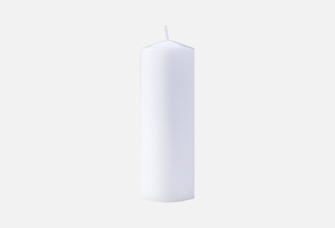 Свеча - цилиндр БОГАТСТВО АРОМАТА White 1 шт свеча цилиндр ароматическая ваниль 5х11 5см 25 ч 115 г бежевая