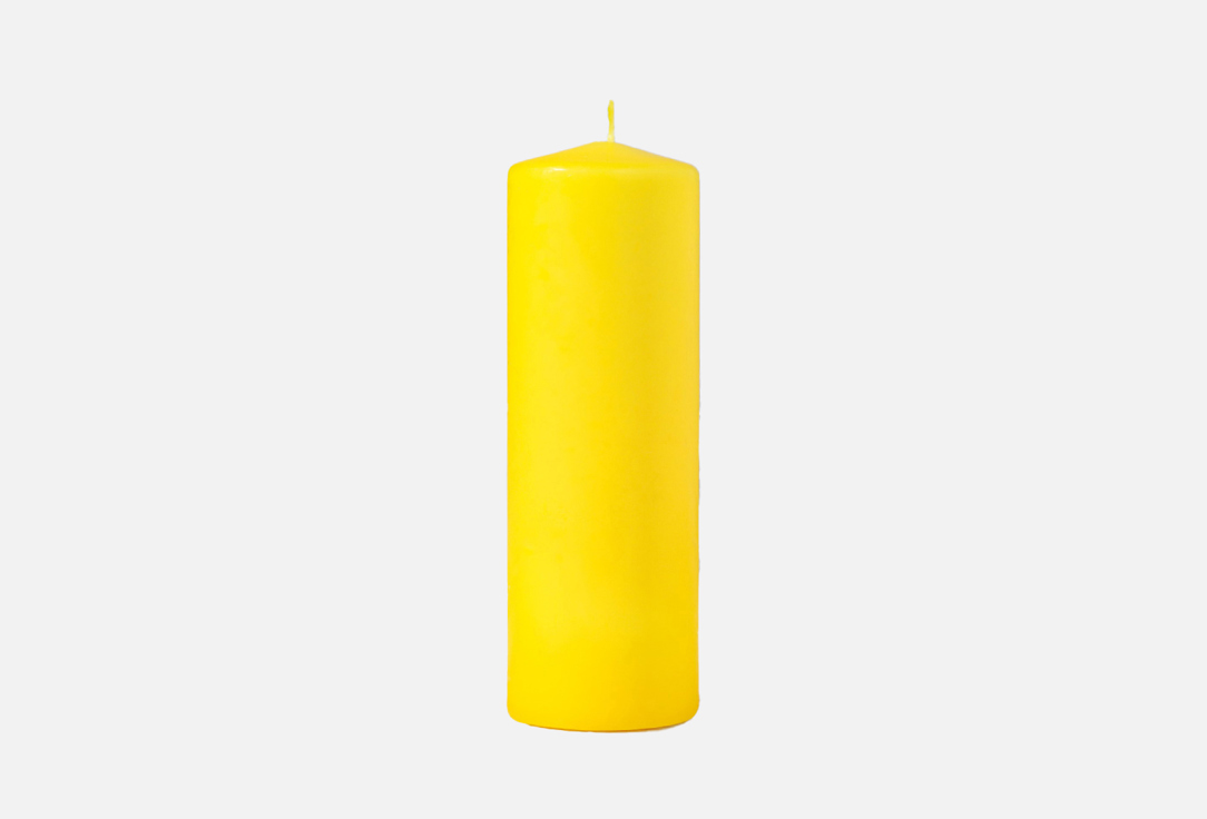 Свеча - цилиндр БОГАТСТВО АРОМАТА Yellow 1 шт свеча цилиндр ароматическая ваниль 5х11 5см 25 ч 115 г бежевая