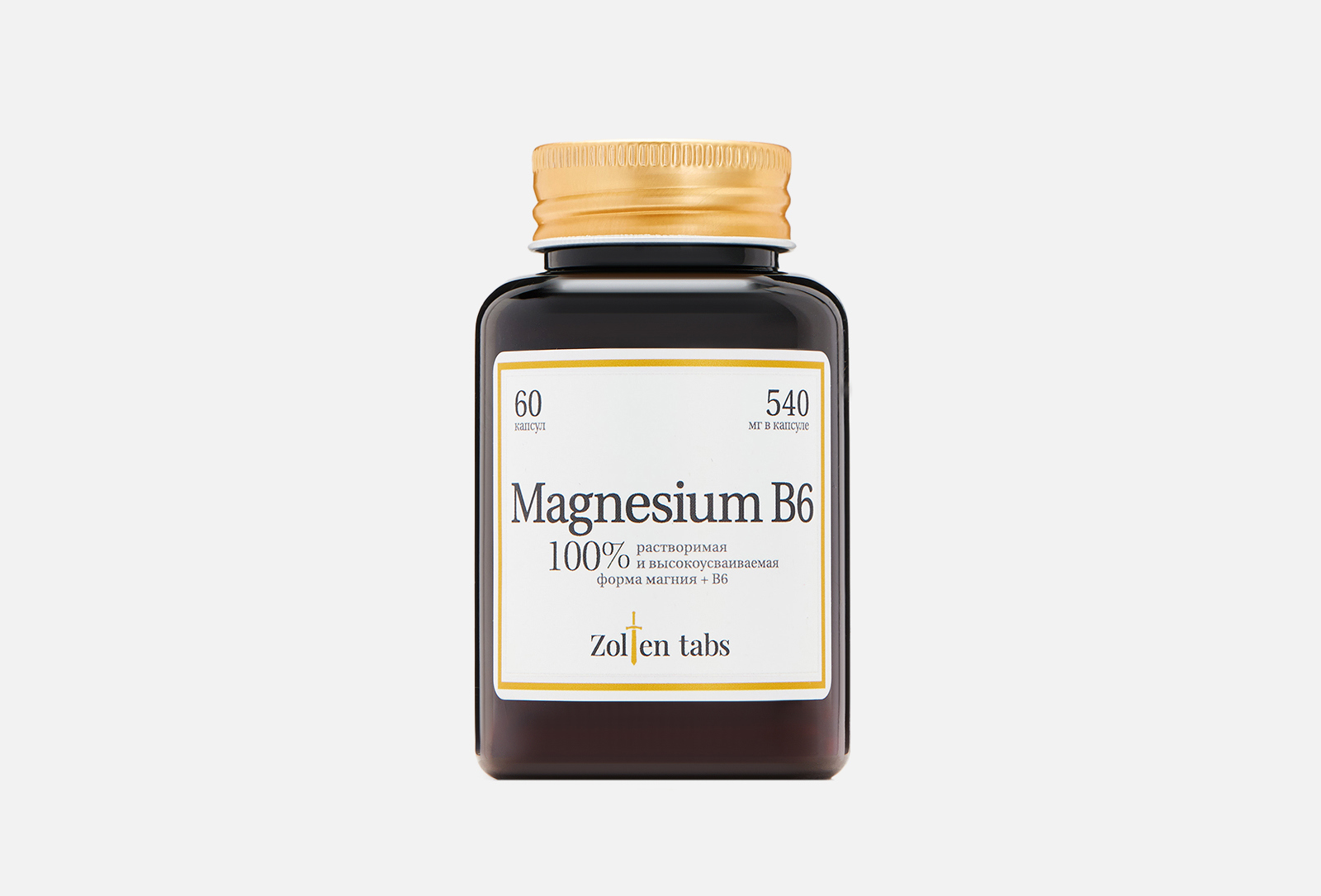 Zolten Tabs Биологически активная добавка magnesium B6 60 шт — купить в ...