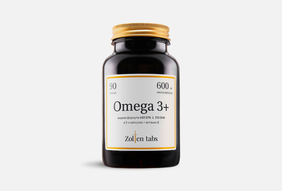 БАД для поддержки сердечно-сосудистой системы ZOLTEN TABS Омега-3 844 мг в капсулах 90 шт бад plantago omega 3 oceanic 120 шт