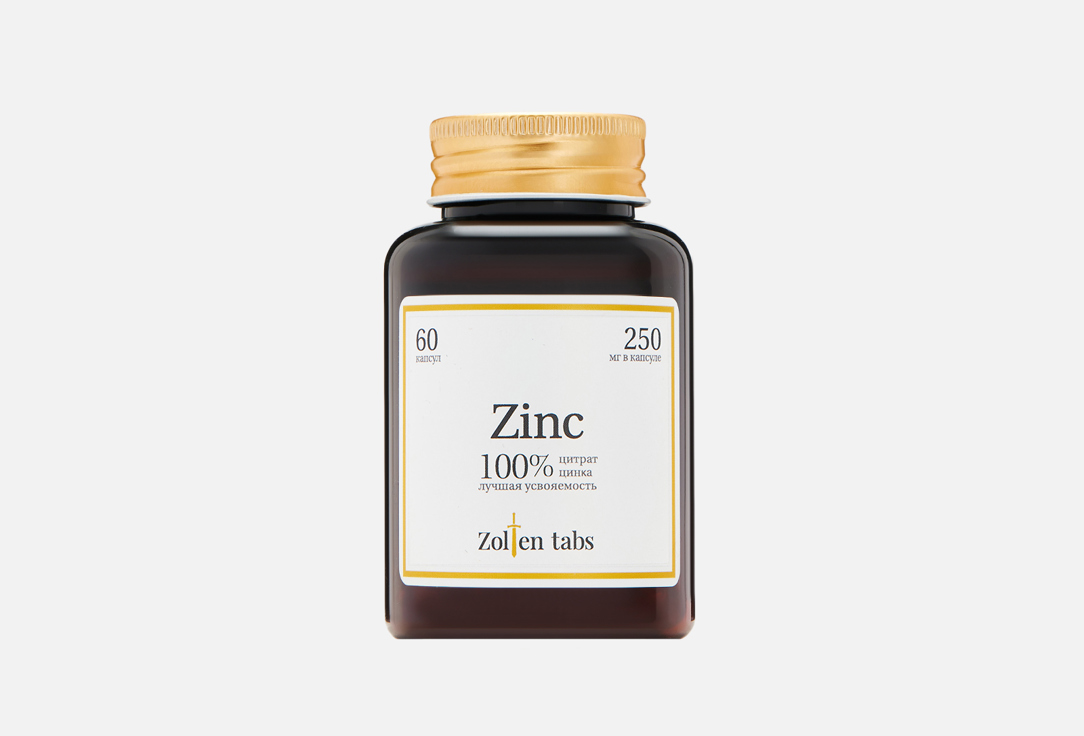 Биологически активная добавка ZOLTEN TABS Цинк Zinc 60 шт биологически активная добавка zolten tabs omega 3 90 шт