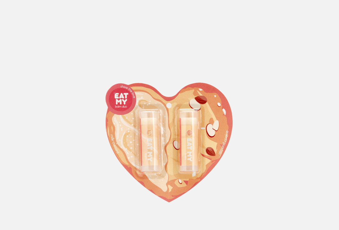 

Набор бальзамов для губ EAT MY, Balm almond + custard 2 шт