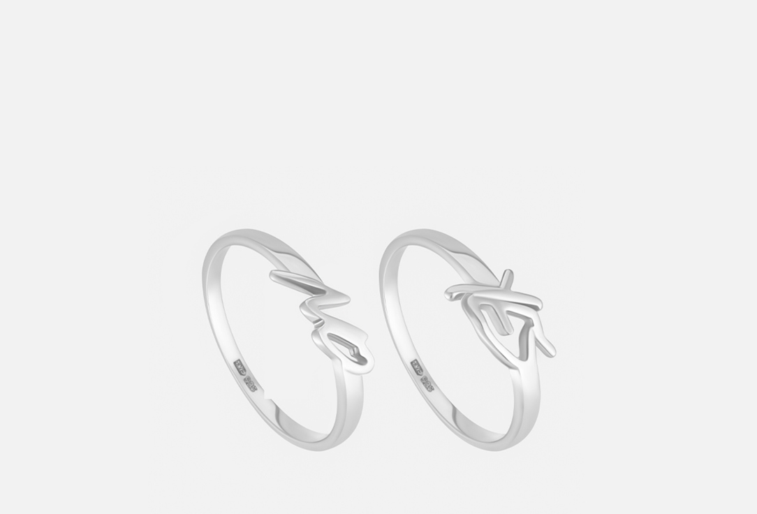 

Сет колец серебряных PROSTO JEWELRY, YES/NO ONESIZE мл