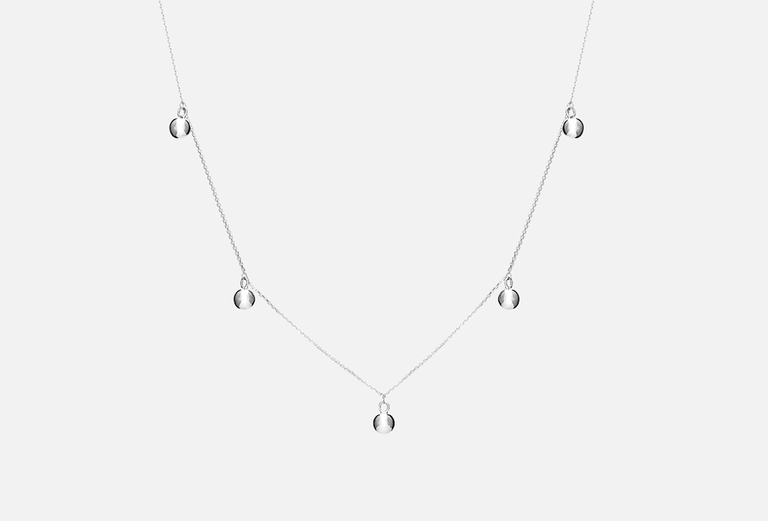 Изображение товара Серебряное ожерелье PROSTO JEWELRY с пятью шариками, длина 36-39 см