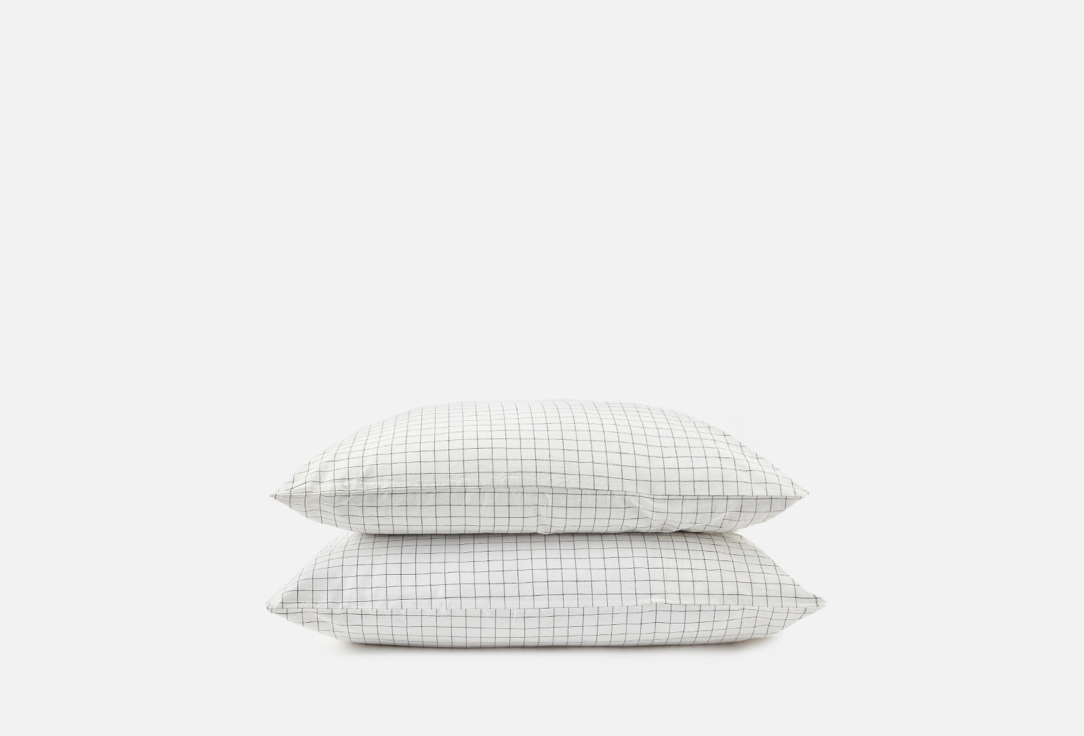 

Комплект наволочек MORФEUS, Принт, Melange white, белый, 50х70 2 шт