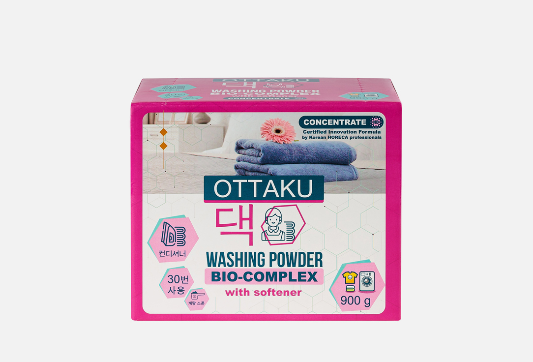 Стиральный порошок OTTAKU Bio-Complex 900 г порошок стиральный ottaku 5in1 effect с пятновыводителем 900 гр автомат