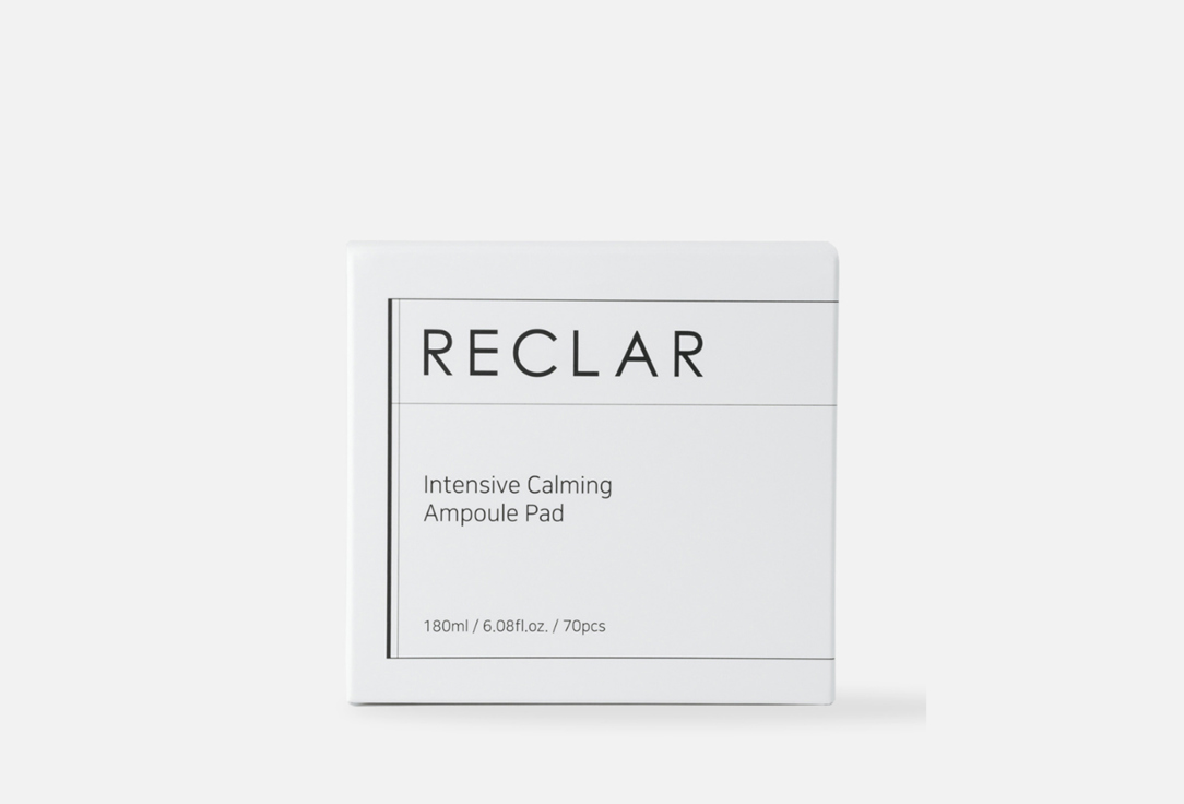 

Увлажняющие пэды для лица RECLAR, Intensive Calming Ampoule Pad 70 шт