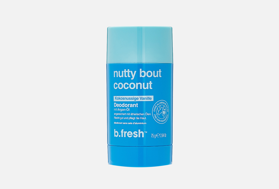 Дезодорант-стик для тела B.FRESH Nutty bout coconut 75 г кристаллический дезодорант стик coconut alum crystal deodorant дезодорант стик 80г