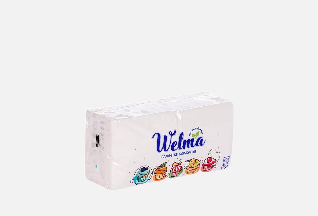 

Салфетки WELMA, White 200 шт