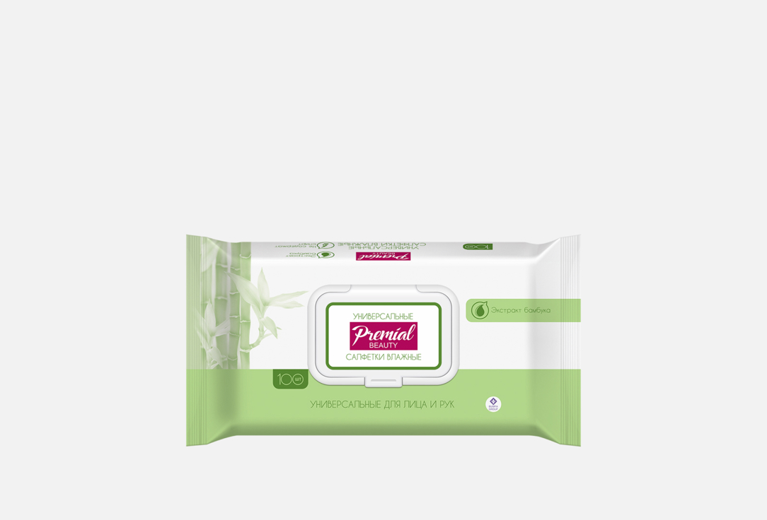 Изображение товара Влажные салфетки Premial Natural бамбук