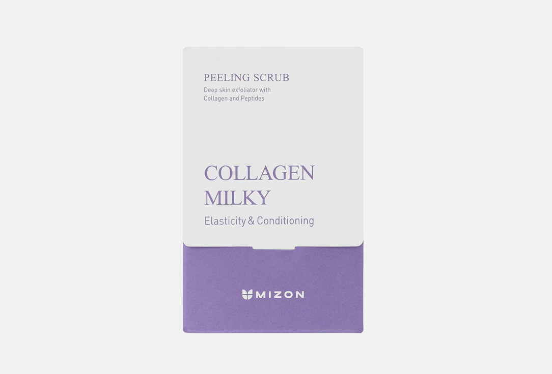 Пилинг-скраб для лица MIZON COLLAGEN MILKY 168 г mizon молочный пилинг скраб с коллагеном collagen milky peeling scrub 24 х 7 г mizon collagen power