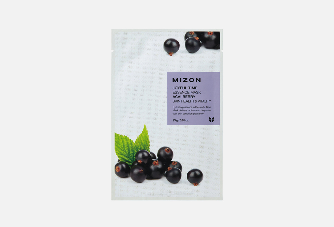 Изображение товара Тканевая маска для лица Mizon Joyful Time Essence Mask Acai Berry 23 мл
