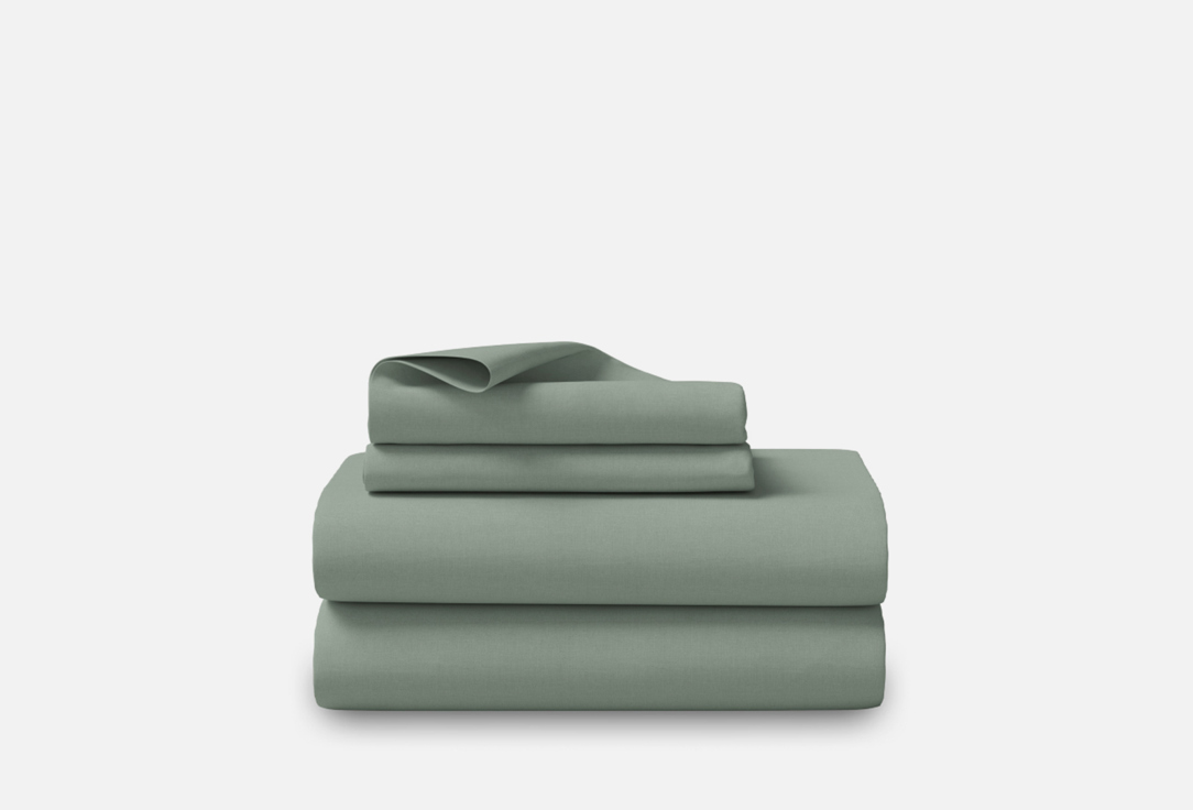 комплект постельного белья tkano оливковый полутораспальный Комплект постельного белья SONNO Светло-оливковый полутораспальный