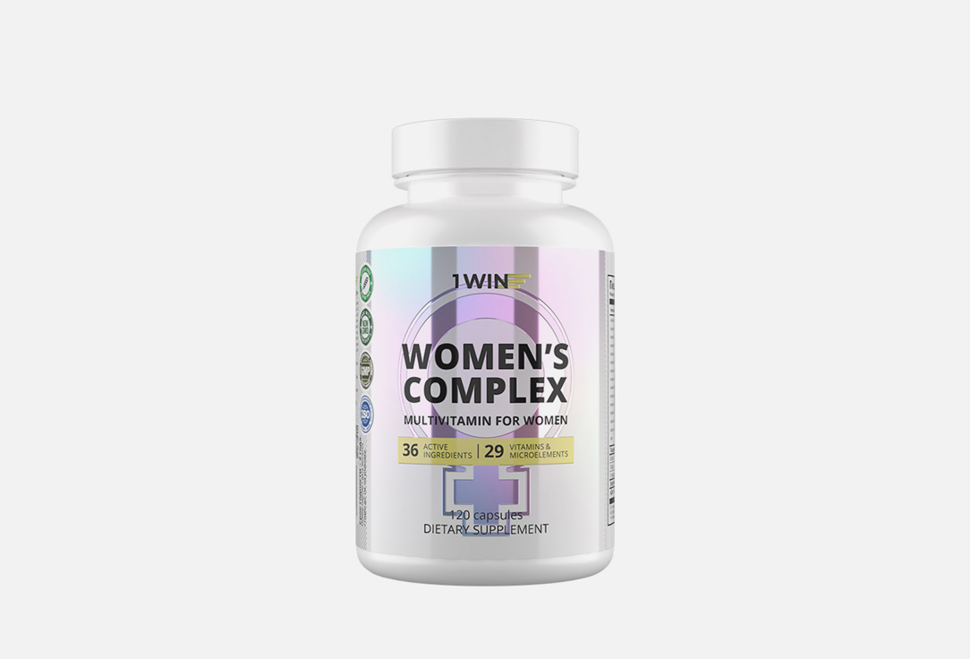 БАД для женского здоровья 1WIN Woman's complex витамин C, кальций, железо, цинк 120 шт