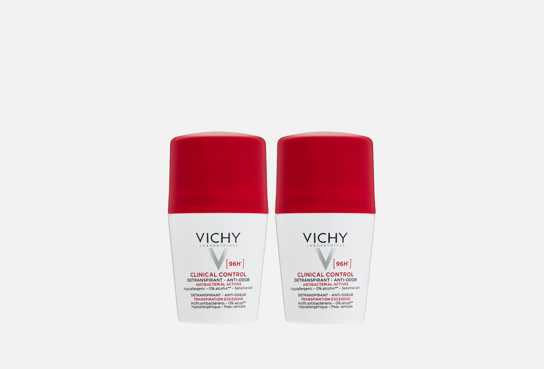 Набор дезодорантов VICHY DEO 2 шт антиперспирант ролик сухость и уверенность 96ч clinical protection 50мл