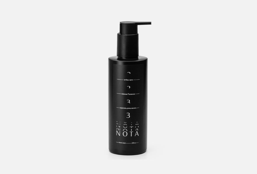 Изображение товара Крем для рук Nota Hand cream №3 с ароматами амбры, лаванды и ванили 250 мл