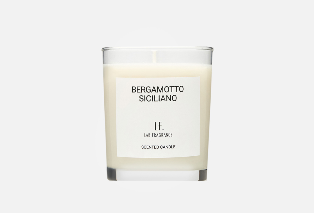 Свеча LAB FRAGRANCE Bergamotto siciliano 180 мл свеча лаборатория фрагранс ароматическая cвеча bergamotto siciliano