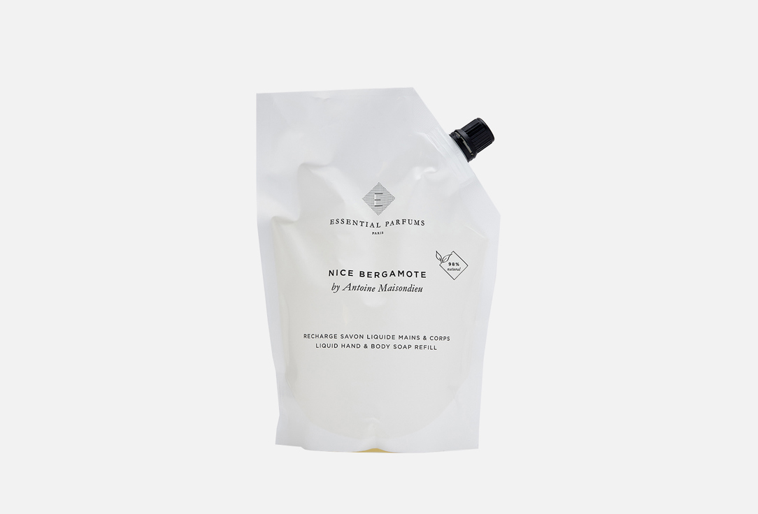 

Рефил мыла для рук и тела ESSENTIAL PARFUMS PARIS, NICE BERGAMOTE by Antoine Maisondieu 500 мл