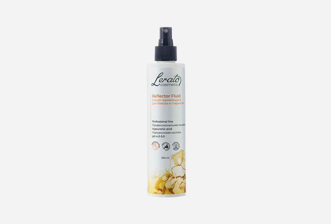 Спрей-термозащита для блеска волос LERATO COSMETIC Shiny and Smooth 250 мл спрей термозащита для блеска и гладкости волос lerato cosmetic reflector fluid 250 мл