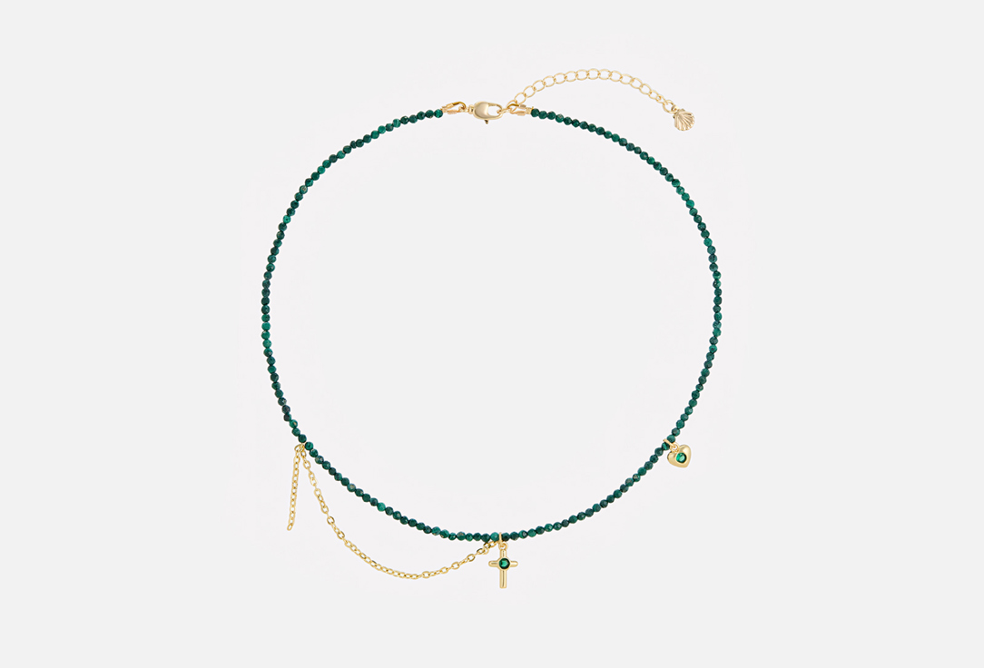 

Чокер SENSITIVE, Malachite cross choker 1 шт