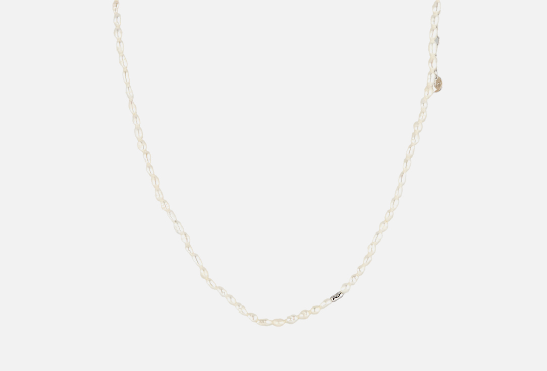 Изображение товара колье-чокер серебряное MIE с натуральным жемчугом