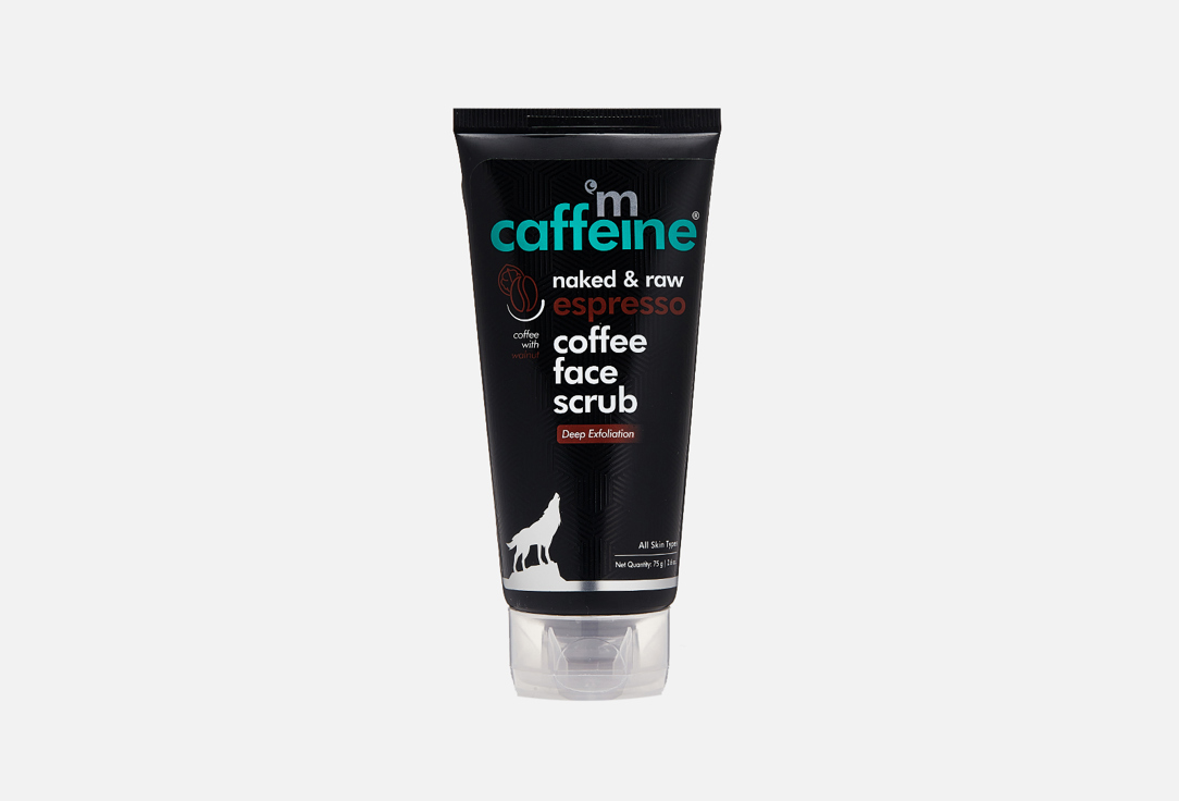 Тонизирующий скраб для лица mCaffeine Naked&Raw Espresso Coffee Face Scrub 