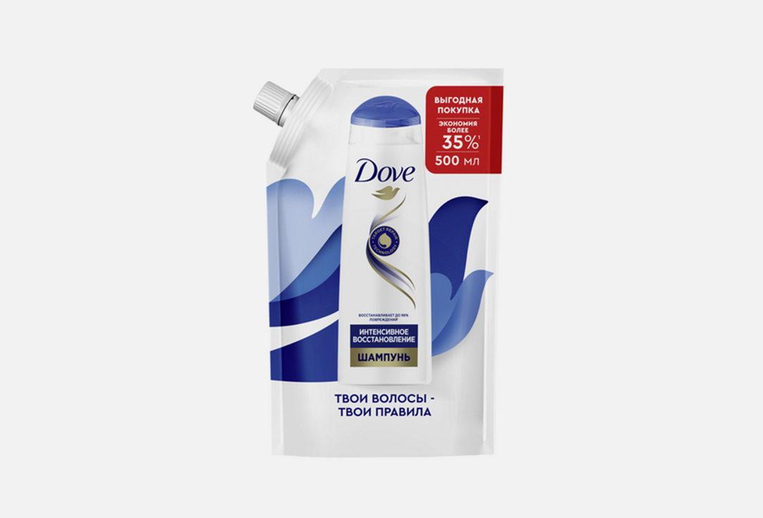Изображение товара Рефил шампуня для поврежденных волос Dove Интенсивное Восстановление 500 мл